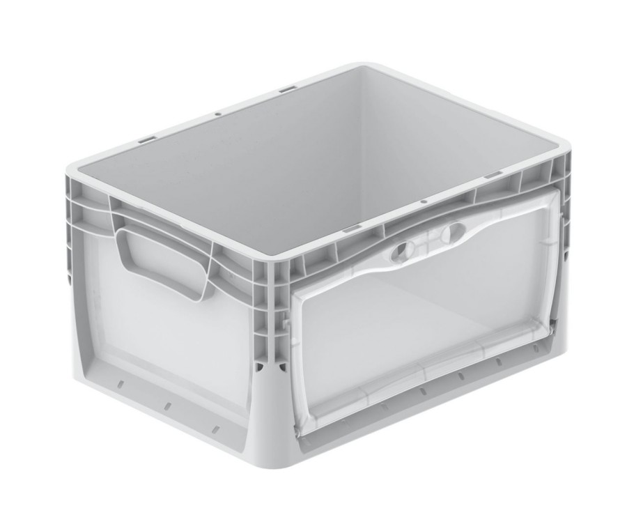 Přepravka Lightline 2248/000300K průsvitná, UÚ, uzavřená, otevíratelná ds s dvířky 355x160 mm